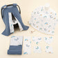 9 Piece - Newborn Sets - Double Sided - Winter - İndigo Havuz - Mavi Gökkuşağı