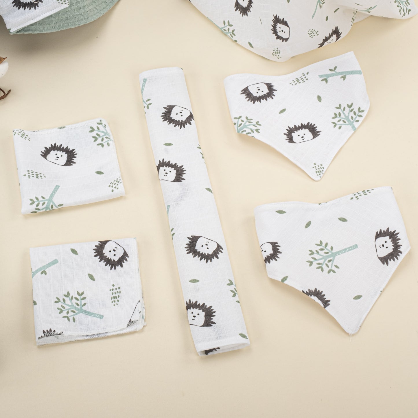 9 Piece - Newborn Sets - Double Sided - Winter - Yeşil Petek - Kirpiler