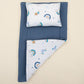 Double Sided Changing Pad and Pillow - İndigo Petek - Mavi Gökkuşağı