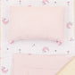 Double Sided Changing Pad and Pillow - Bebe Pembe Muslin - Pembe Ay