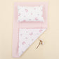 Double Sided Changing Pad and Pillow - Bebe Pembe Muslin - Pembe Ay