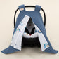 Stroller Cover Set - Double Side - İndigo Petek - Mavi Gökkuşağı