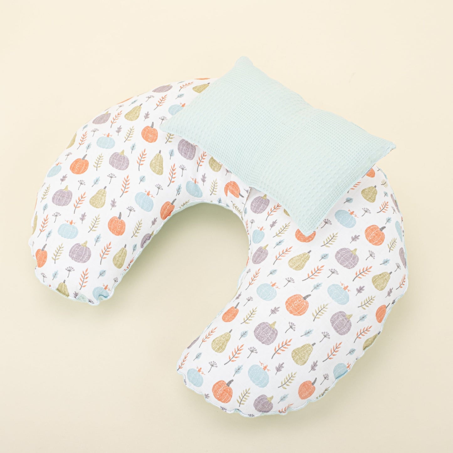 Double Sided Breastfeeding Pillow - Yeşil Balkabağı