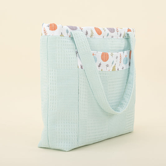 Baby Care Bag - Turkuaz Petek - Yeşil Balkabağı