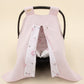 Stroller Cover Set - Double Side - Bebe Pembe Muslin - Pembe Ay