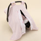 Stroller Cover Set - Double Side - Bebe Pembe Muslin - Pembe Ay