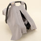 Stroller Cover Set - Single Side - Koyu Gri Muslin