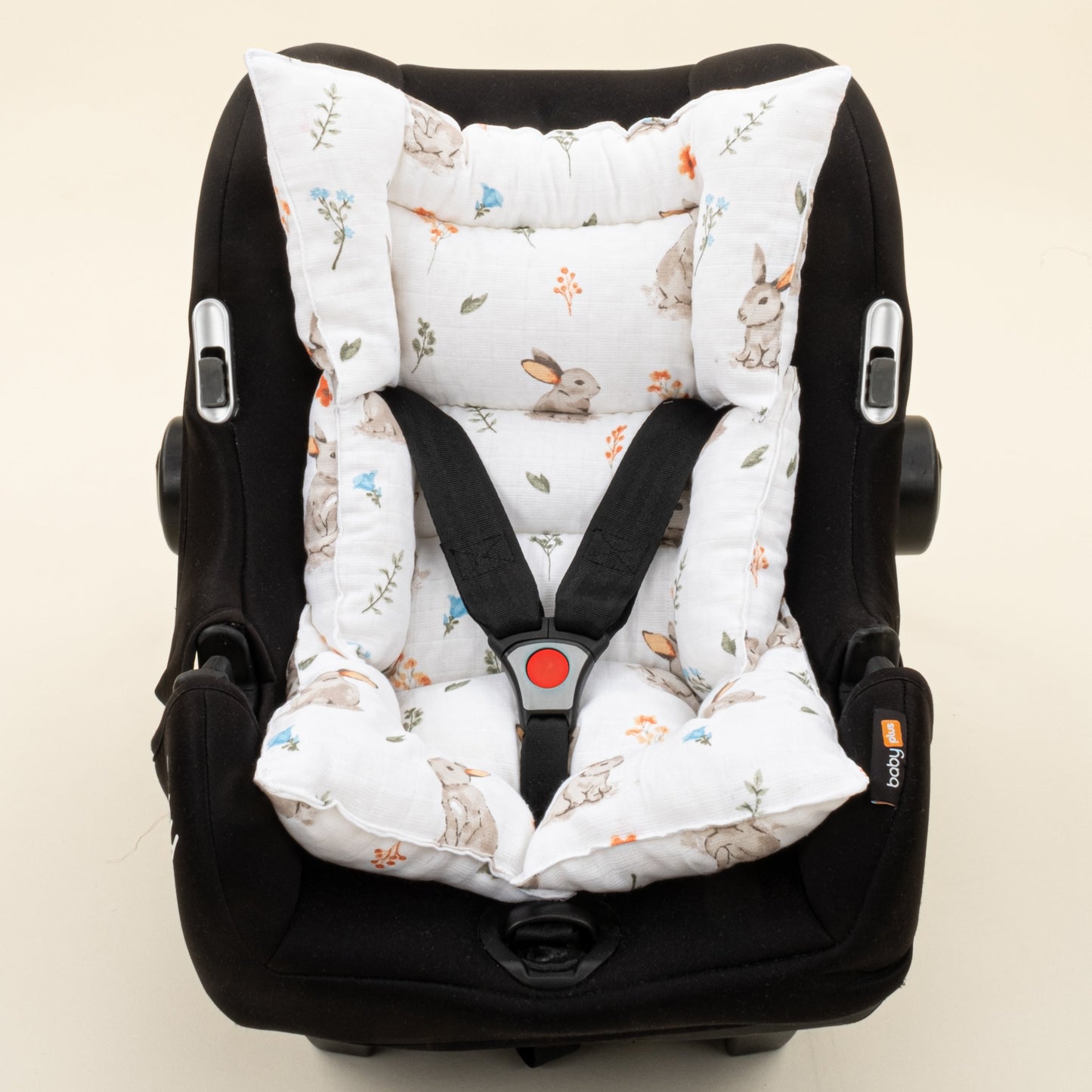 Stroller Cover Set - Double Side - Kiremit Muslin - Kahverengi Tavşan