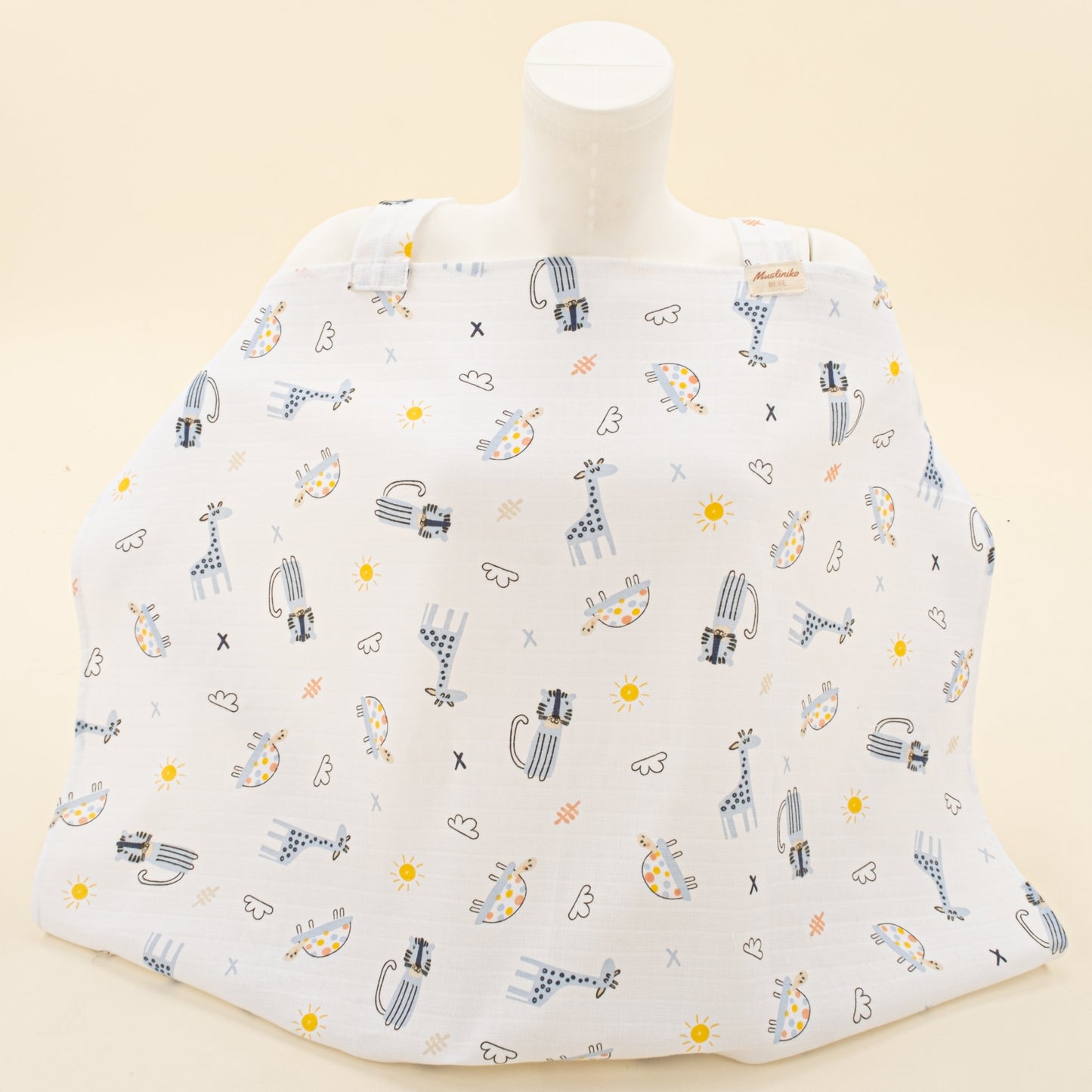 Breastfeeding Bib - Mavi Canlılar