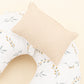 Double Sided Breastfeeding Pillow - Sütlü Kahve Örgü - Yapraklar