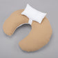 Double Sided Breastfeeding Pillow - Bal Peteği - Beyaz Muslin