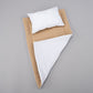 Double Sided Changing Pad and Pillow - Bal Peteği - Beyaz Muslin