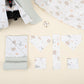 9 Piece - Newborn Sets - Double Sided - Winter - Açık Yeşil Petek - Yeşil Gökkuşağı