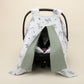 Stroller Cover Set - Double Side - Koyu Yeşil Örgü - Kaplan