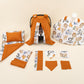 11 Piece - Newborn Sets - Double Sided - Seasonal - Kiremit Muslin - Sevimli Hayvanlar