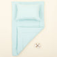 Double Sided Changing Pad and Pillow - Su Yeşili Muslin