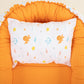 Babynest  and Pillow - Çift Taraflı - Oranj Petek - Ahtapot