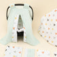 9 Piece - Newborn Sets - Double Sided - Seasonal - Su Yeşili Muslin - Kalpler