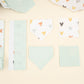 9 Piece - Newborn Sets - Double Sided - Seasonal - Su Yeşili Muslin - Kalpler