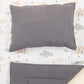 Double Sided Changing Pad and Pillow - Antrasit Waffle - Yeşil Gökkuşağı