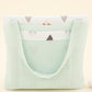 Baby Care Bag - Su Yeşili Muslin - Kalpler