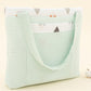 Baby Care Bag - Su Yeşili Muslin - Kalpler