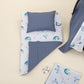 11 Piece - Newborn Sets - Double Sided - Seasonal - İndigo Müslin - Mavi Gökkuşağı