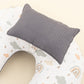 Double Sided Breastfeeding Pillow - Antrasit Waffle - Yeşil Gökkuşağı