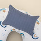 Double Sided Breastfeeding Pillow - İndigo Müslin - Mavi Gökkuşağı