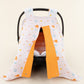 Stroller Cover Set - Double Side - Oranj Petek - Ahtapot