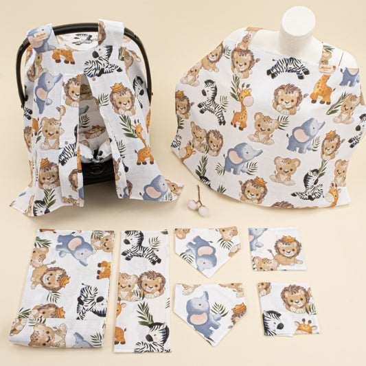 9 Piece - Newborn Sets - Summery - Sevimli Hayvanlar