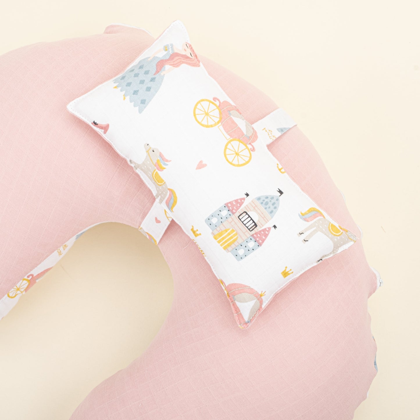 Double Sided Breastfeeding Pillow - Pudra Muslin - Sindirella