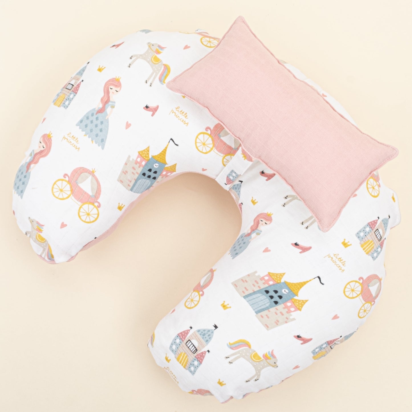 Double Sided Breastfeeding Pillow - Pudra Muslin - Sindirella