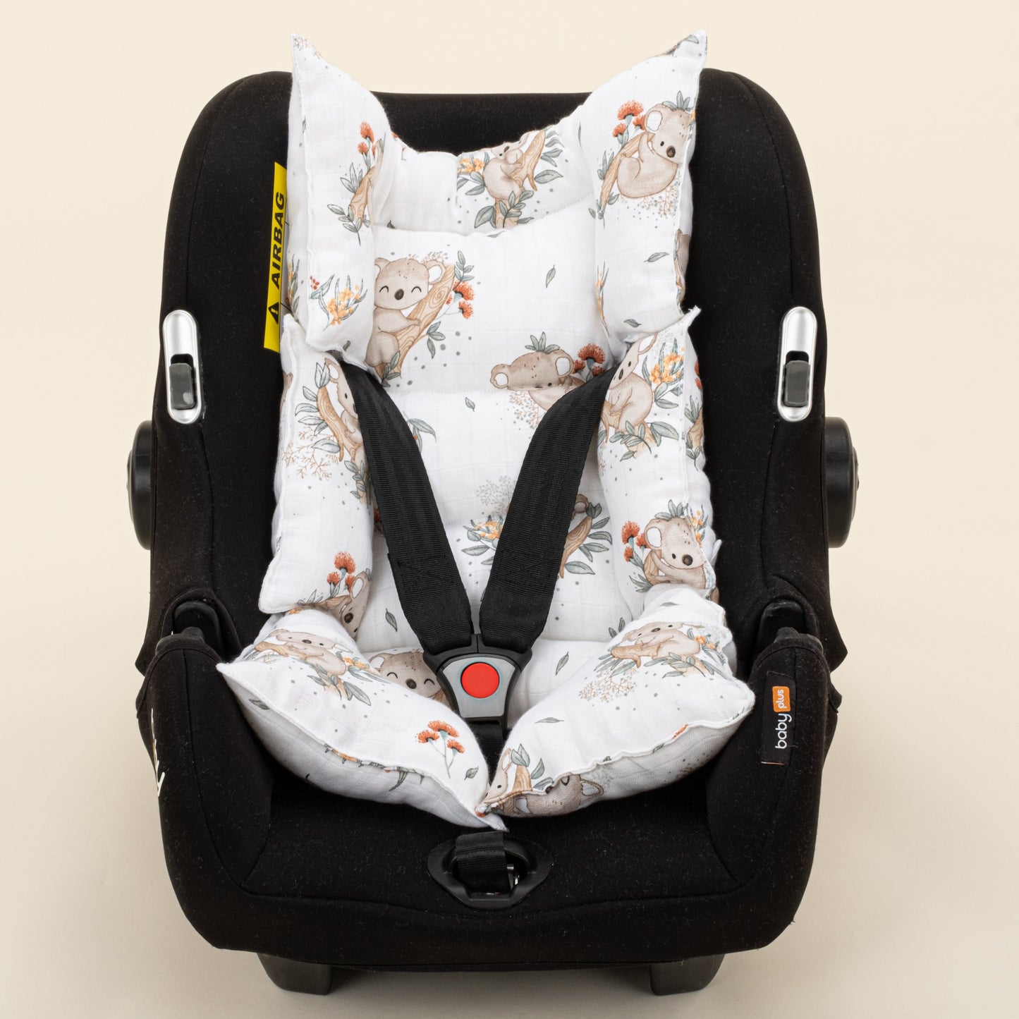 Stroller Cover Set - Double Side - Kumsal Beji Müslin - Koala