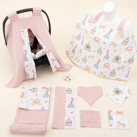 9 Piece - Newborn Sets - Double Sided - Seasonal - Pudra Muslin - Sindirella