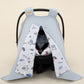 Stroller Cover Set - Double Side - Bebe Mavi Petek - Mavi Kedi