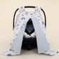 Stroller Cover Set - Double Side - Bebe Mavi Petek - Mavi Kedi