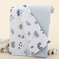 Double Sided Pique Blanket - Bebe Mavi Petek - Mavi Kedi