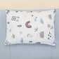 Double Sided Changing Pad and Pillow - Bebe Mavi Petek - Mavi Kedi