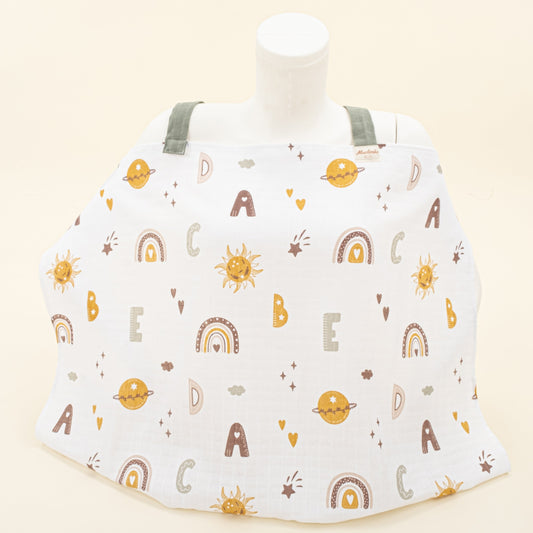 Breastfeeding Bib - Galaksi ve Harfler