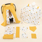 9 Piece - Newborn Sets - Double Sided - Seasonal - Hardal Muslin - Zoo