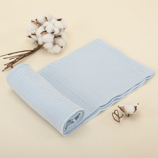 Four Layer Organic Muslin - Bebe Blue