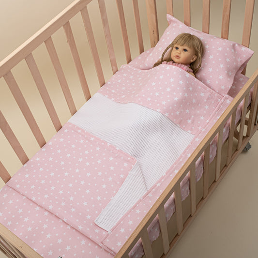 Baby Pique Set - Pink Little Stars